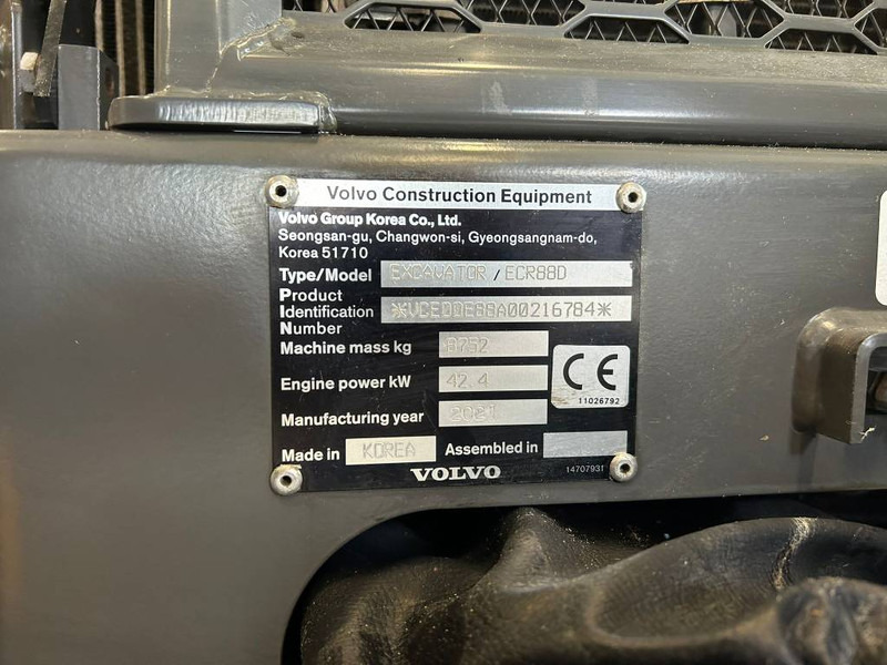Volvo ECR 88 D PRO - Мини багер: слика 5 Volvo ECR 88 D PRO - Мини багер: слика 5