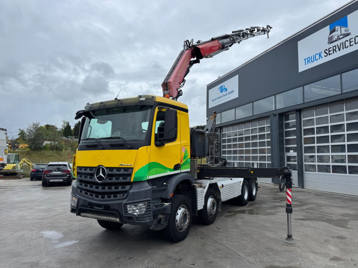 MERCEDES Arocs 3248 8x4 Fassi 315-7 mit Hiab 21T - Камион со кран: слика 1 MERCEDES Arocs 3248 8x4 Fassi 315-7 mit Hiab 21T - Камион со кран: слика 1