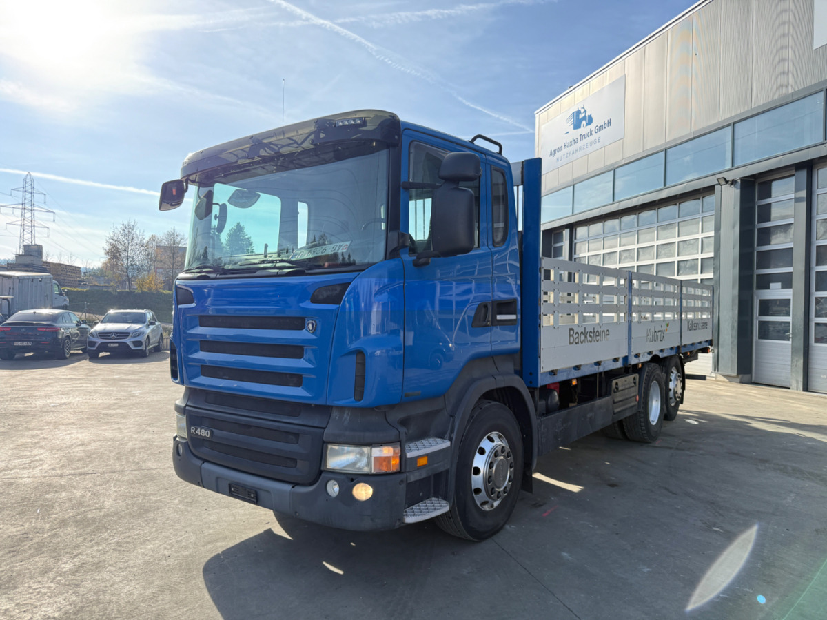 SCANIA R480 6x2 Alu - Камион со платформа: слика 1 SCANIA R480 6x2 Alu - Камион со платформа: слика 1