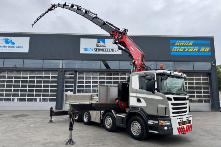 Scania G480 8x4 SZM/Pritsche Fassi 950 - Камион со кран: слика 3 Scania G480 8x4 SZM/Pritsche Fassi 950 - Камион со кран: слика 3