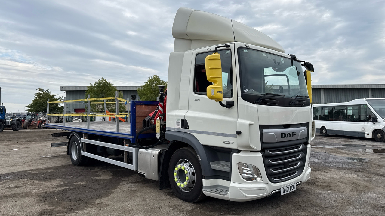 DAF CF 410 - Камион со платформа, Камион со кран: слика 1 DAF CF 410 - Камион со платформа, Камион со кран: слика 1