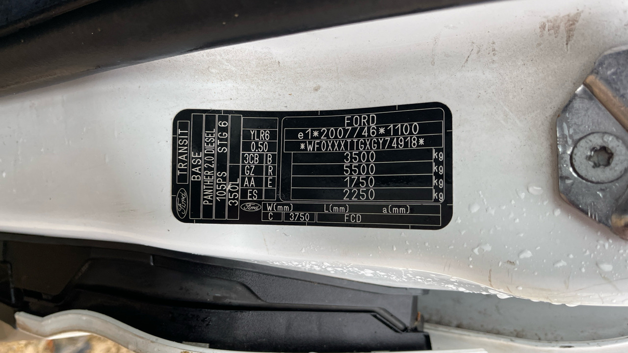 Товарно комбе FORD TRANSIT 350 2.0 TDCI 105PS: слика 12 Товарно комбе FORD TRANSIT 350 2.0 TDCI 105PS: слика 12