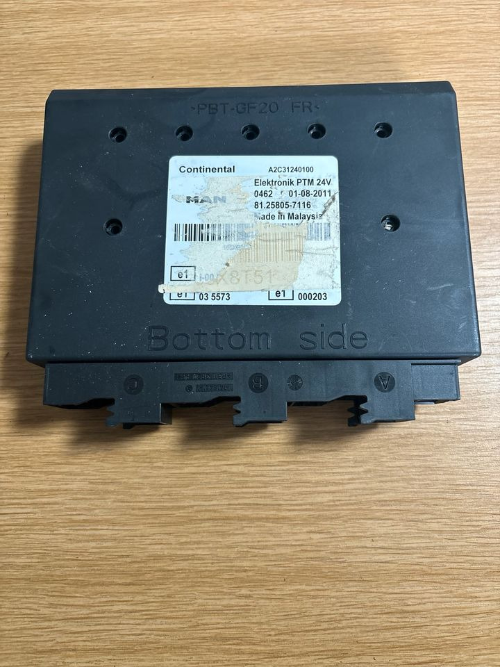MAN Continental Elektronik PTM Steuergerät 81.25805-7116 - Единица за контрола за Камион: слика 1 MAN Continental Elektronik PTM Steuergerät 81.25805-7116 - Единица за контрола за Камион: слика 1