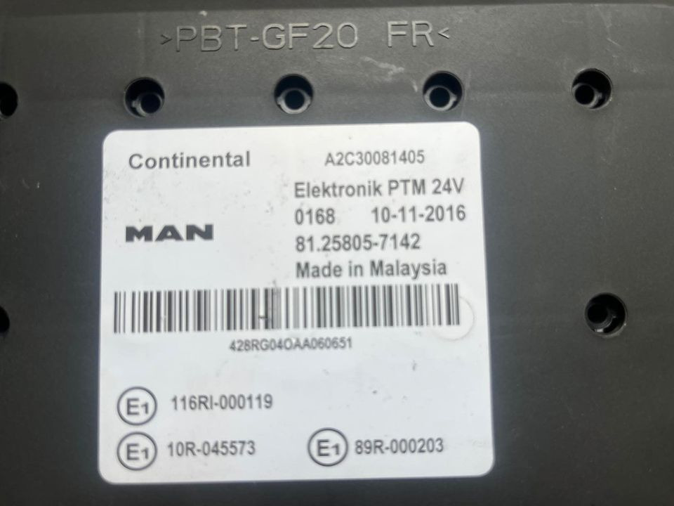 MAN Continental Elektronik PTM Steuergerät 81.25805-7142 - Единица за контрола за Камион: слика 2 MAN Continental Elektronik PTM Steuergerät 81.25805-7142 - Единица за контрола за Камион: слика 2