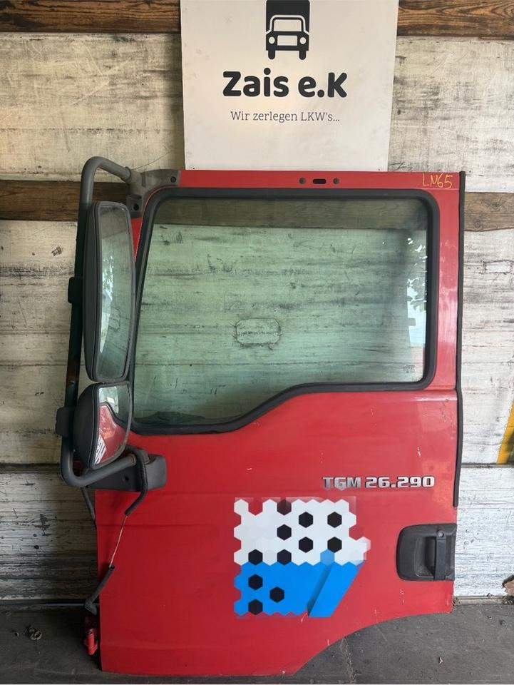 MAN TGM Fahrertür Rot Spiegel Innenverkleidung LN 65 - Врата и делови за Камион: слика 1 MAN TGM Fahrertür Rot Spiegel Innenverkleidung LN 65 - Врата и делови за Камион: слика 1