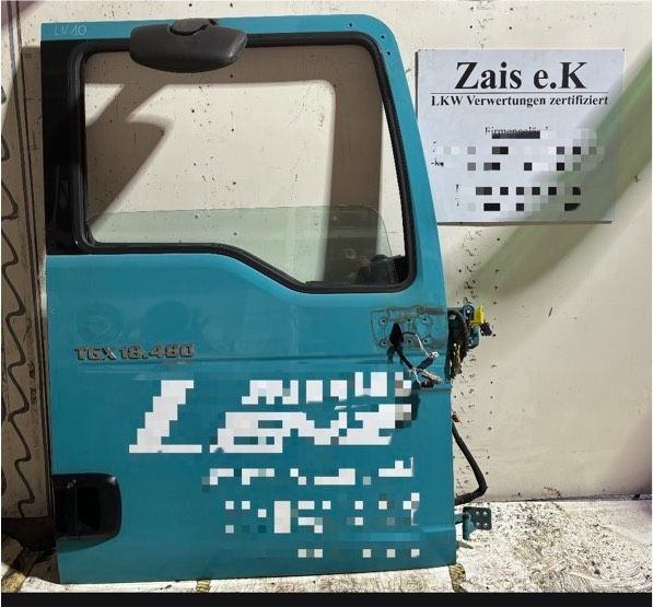 MAN TGX Beifahrertür, Tür Türkis, Innenverkleidung LN 10 - Врата и делови за Камион: слика 1 MAN TGX Beifahrertür, Tür Türkis, Innenverkleidung LN 10 - Врата и делови за Камион: слика 1