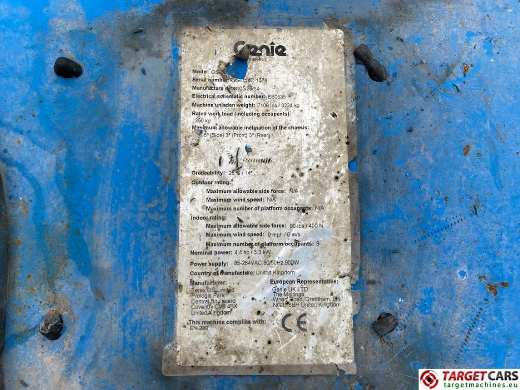 Кревач ножица Genie GS-4047 Electric Scissor Work Lift 1389cm: слика 10