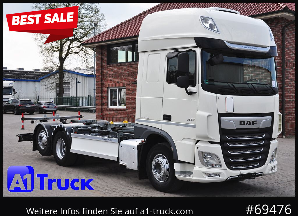 DAF XF 480 FAN Intarder, Lenkachse, - Транспортер на контејнер/ Камион со променливо тело: слика 1 DAF XF 480 FAN Intarder, Lenkachse, - Транспортер на контејнер/ Камион со променливо тело: слика 1