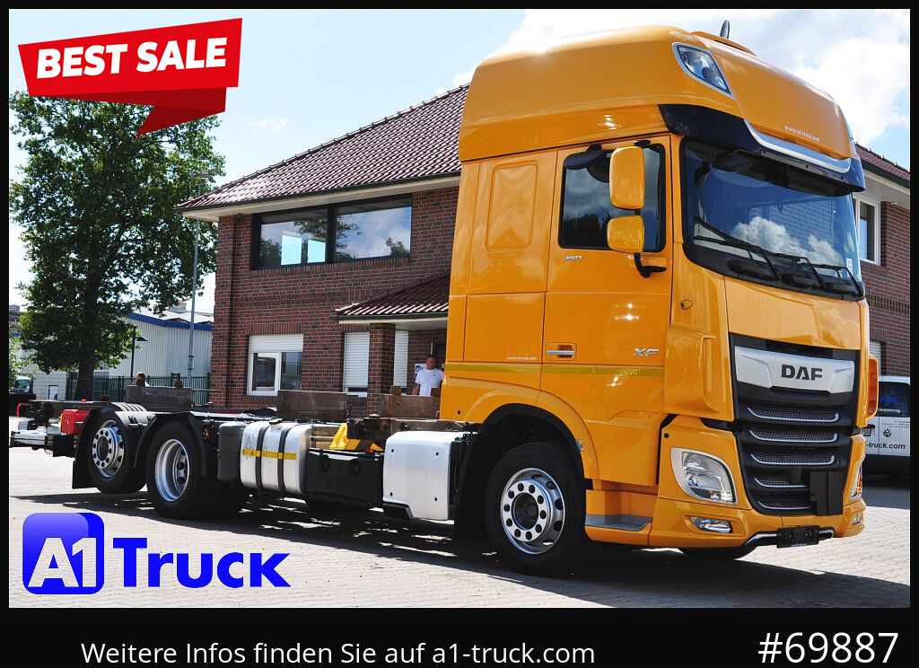 DAF XF 480, MultiBDF, 7,45, Standklima, LBW, - Транспортер на контејнер/ Камион со променливо тело: слика 1 DAF XF 480, MultiBDF, 7,45, Standklima, LBW, - Транспортер на контејнер/ Камион со променливо тело: слика 1