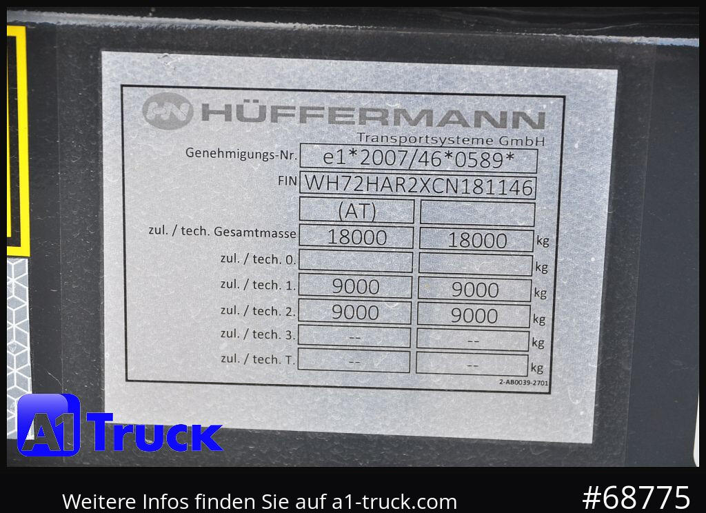 HUEFFERMANN HAR 1870, NEU Sofort 2x - Роло/ Подизач приколка: слика 4 HUEFFERMANN HAR 1870, NEU Sofort 2x - Роло/ Подизач приколка: слика 4