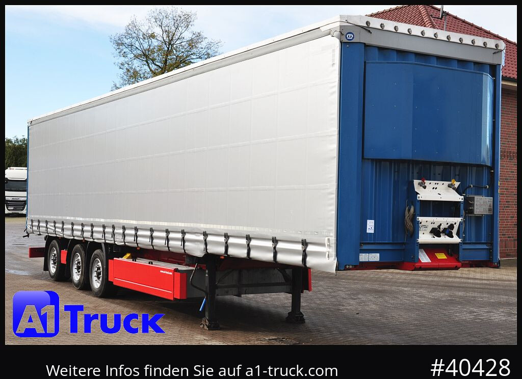 KRONE SD 27, Papier, Staplerhalterung, Bordwand, Lenkachse - Полуприколка со церада: слика 1 KRONE SD 27, Papier, Staplerhalterung, Bordwand, Lenkachse - Полуприколка со церада: слика 1