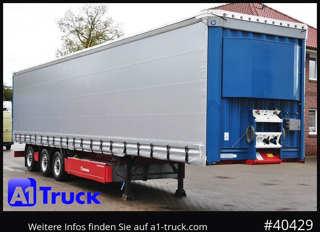 KRONE SD 27, Papier, Staplerhalterung, Bordwand, Lenkachse - Полуприколка со церада: слика 1 KRONE SD 27, Papier, Staplerhalterung, Bordwand, Lenkachse - Полуприколка со церада: слика 1