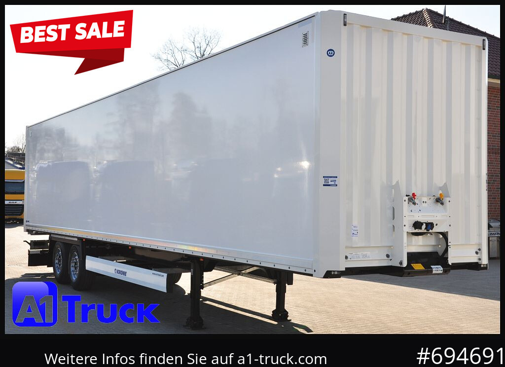 KRONE SZ 2 achs Koffer, Code XL, VDI 2700, SOFORT - Полуприколка сандучар: слика 1 KRONE SZ 2 achs Koffer, Code XL, VDI 2700, SOFORT - Полуприколка сандучар: слика 1