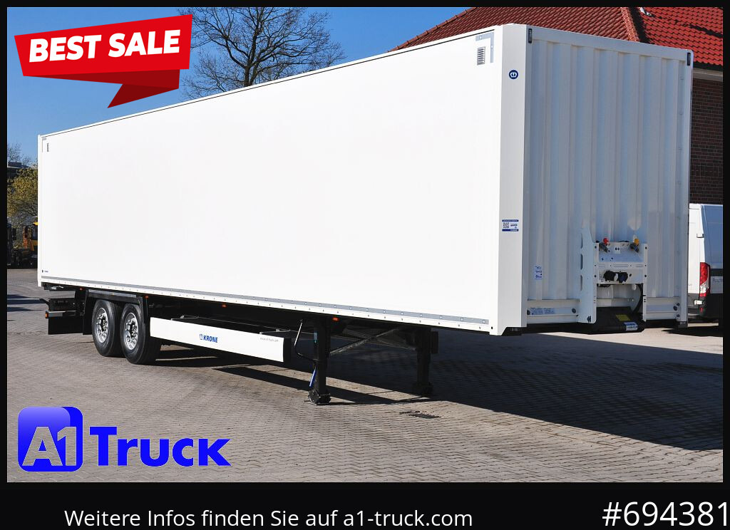 KRONE SZ 2 achs Koffer, Code XL, VDI 2700, SOFORT - Полуприколка сандучар: слика 1 KRONE SZ 2 achs Koffer, Code XL, VDI 2700, SOFORT - Полуприколка сандучар: слика 1