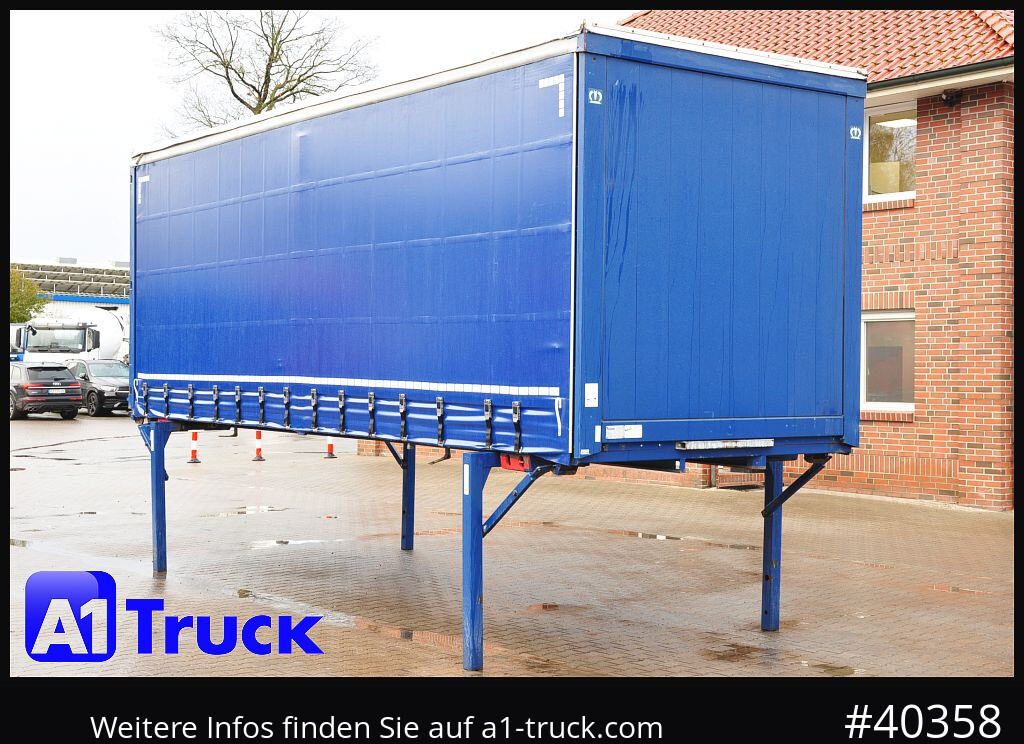 KRONE Wechselbrücke 7,45, Code XL, Bordwand, neue Plane - Заменски сандак со церада: слика 1 KRONE Wechselbrücke 7,45, Code XL, Bordwand, neue Plane - Заменски сандак со церада: слика 1