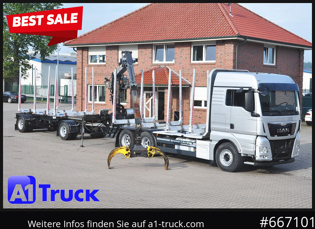 MAN TGX 26.480, Holz Kesla 2109, 6x4, - Камион, Камион со кран: слика 1 MAN TGX 26.480, Holz Kesla 2109, 6x4, - Камион, Камион со кран: слика 1