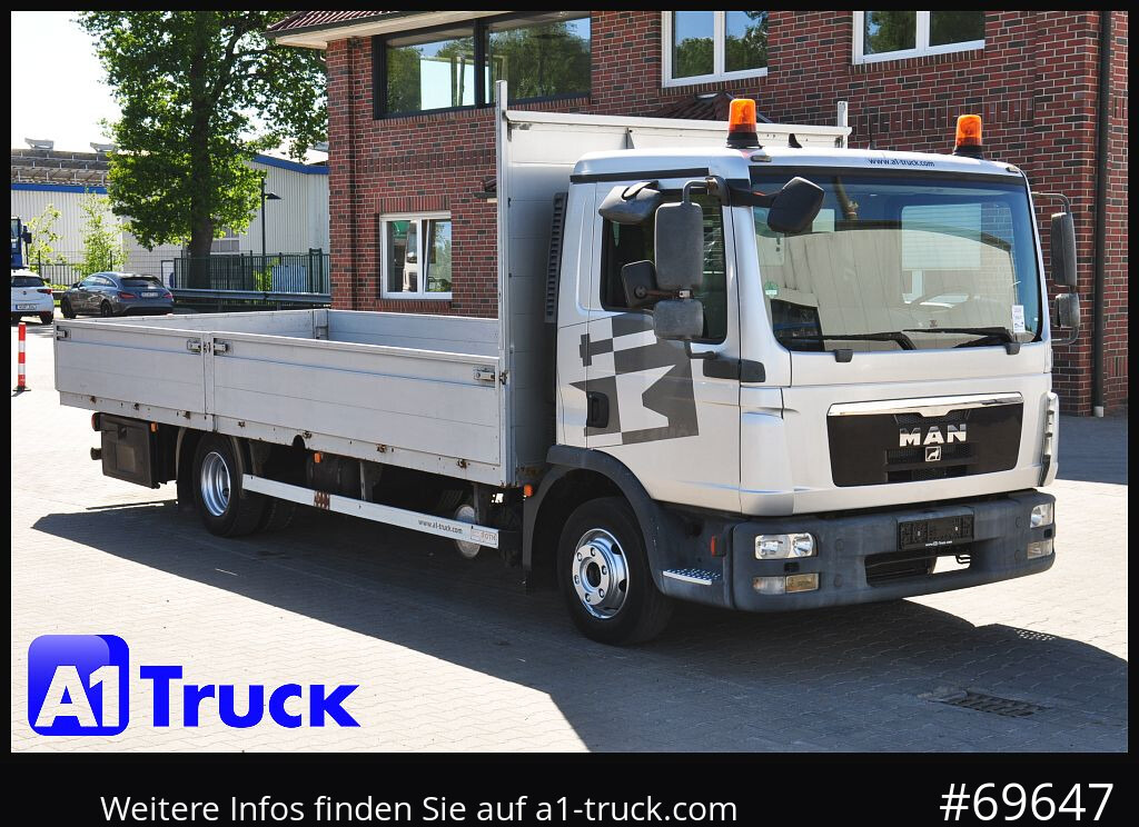 MAN TGL 8,220, Pritsche offen, L6400mm, AHK, - Комбе со отворен сандак: слика 1 MAN TGL 8,220, Pritsche offen, L6400mm, AHK, - Комбе со отворен сандак: слика 1