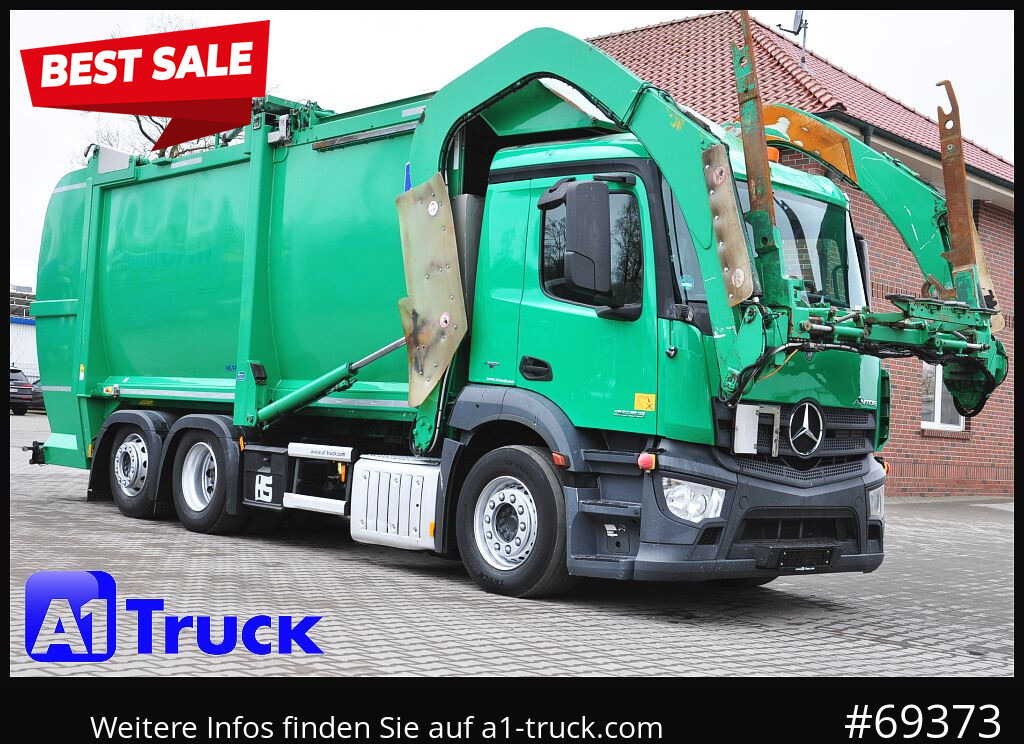 MERCEDES-BENZ Antos 2533, HS Millenium XXL37 Überkopflader, - Камион за ѓубре: слика 1 MERCEDES-BENZ Antos 2533, HS Millenium XXL37 Überkopflader, - Камион за ѓубре: слика 1