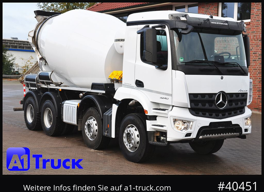 MERCEDES-BENZ Arocs 3240, Liebherr HTM 905 9m³, - Камион миксер за бетон: слика 1 MERCEDES-BENZ Arocs 3240, Liebherr HTM 905 9m³, - Камион миксер за бетон: слика 1