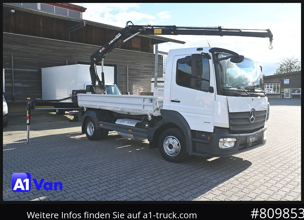 MERCEDES-BENZ Atego 816 Kipper Kran, Hiab, AHK, Klima - Кипер, Камион со кран: слика 1 MERCEDES-BENZ Atego 816 Kipper Kran, Hiab, AHK, Klima - Кипер, Камион со кран: слика 1