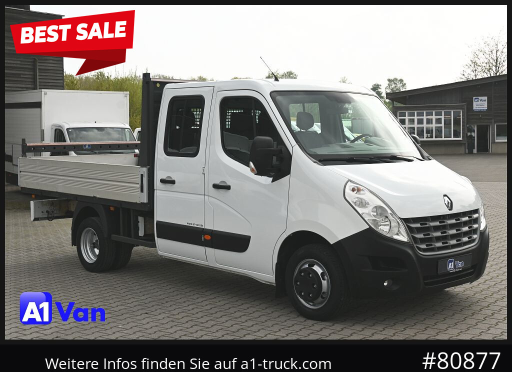 RENAULT Master Pritsche Doka, AHK 3,5Tonnen , Klima, Luftfederung - Комбе со отворен сандак, Комби со двојна кабина: слика 1 RENAULT Master Pritsche Doka, AHK 3,5Tonnen , Klima, Luftfederung - Комбе со отворен сандак, Комби со двојна кабина: слика 1