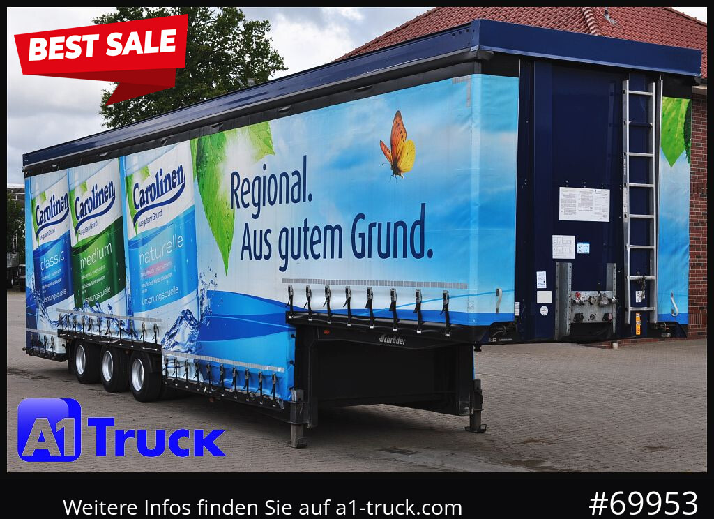 SCHROEDER,WIESMOOR Schröder Jumbo Hubdach, Getränkeauflieger - Полуприколка со церада: слика 1 SCHROEDER,WIESMOOR Schröder Jumbo Hubdach, Getränkeauflieger - Полуприколка со церада: слика 1