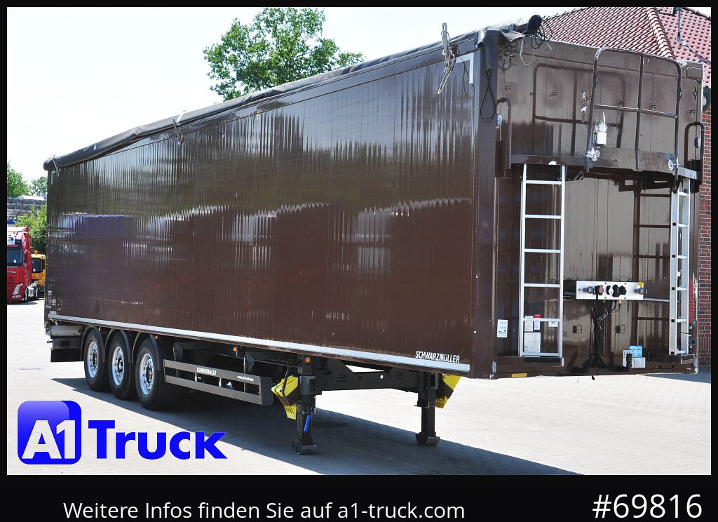 SCHWARZMUELLER Vollalu, 90m³, 7620 Kg, Lift CF 8mm, - Полуприколка со подвижен под за истовар: слика 1 SCHWARZMUELLER Vollalu, 90m³, 7620 Kg, Lift CF 8mm, - Полуприколка со подвижен под за истовар: слика 1