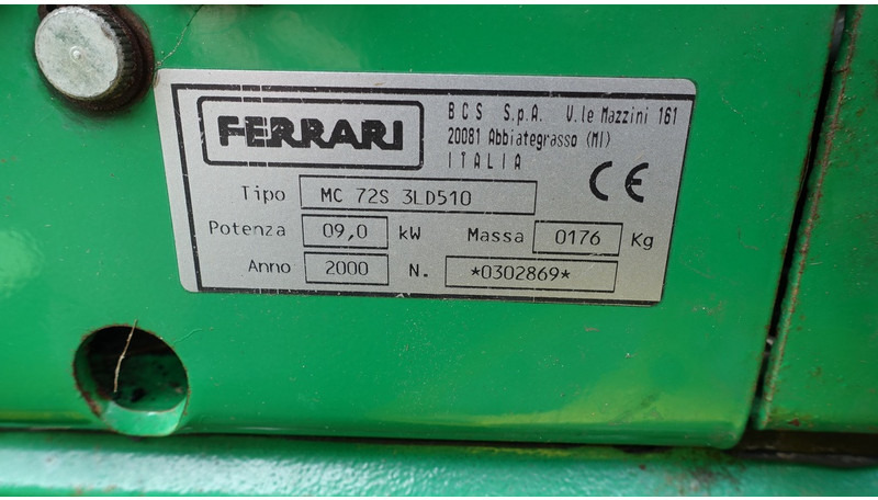 Ferrari 72S Met trommel/cyclo maaier - Мини трактор: слика 5 Ferrari 72S Met trommel/cyclo maaier - Мини трактор: слика 5