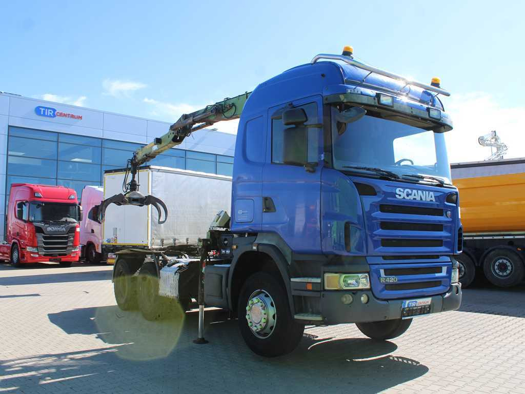 Scania R420, 6x4, EURO 3, HYDRAULIC ARM LOGLIFT F135ZT94A, LIGHTS - Камион влекач: слика 3 Scania R420, 6x4, EURO 3, HYDRAULIC ARM LOGLIFT F135ZT94A, LIGHTS - Камион влекач: слика 3