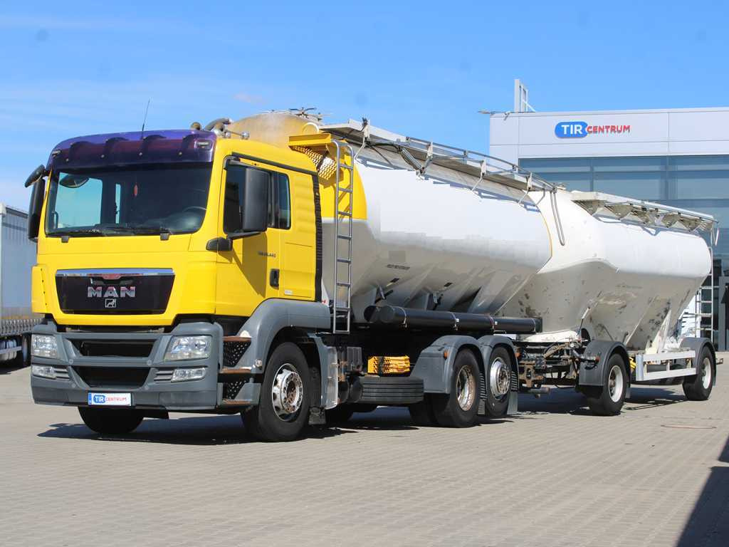 MAN TGA 26.440, 6x2, EURO 5, FELDBINDER 30m3, LIFTING AXLE, SILO + SPITZER (2006) - Камион цистерна: слика 1 MAN TGA 26.440, 6x2, EURO 5, FELDBINDER 30m3, LIFTING AXLE, SILO + SPITZER (2006) - Камион цистерна: слика 1