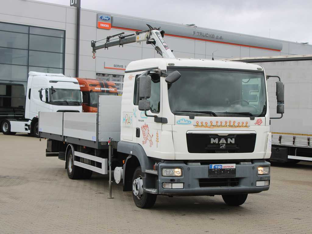 MAN TGL 8.220, EURO 5, SIDEBOARD, TIRES 80%, HYDRAULIC ARM TLC_38A.3 - Камион со платформа, Камион со кран: слика 3 MAN TGL 8.220, EURO 5, SIDEBOARD, TIRES 80%, HYDRAULIC ARM TLC_38A.3 - Камион со платформа, Камион со кран: слика 3