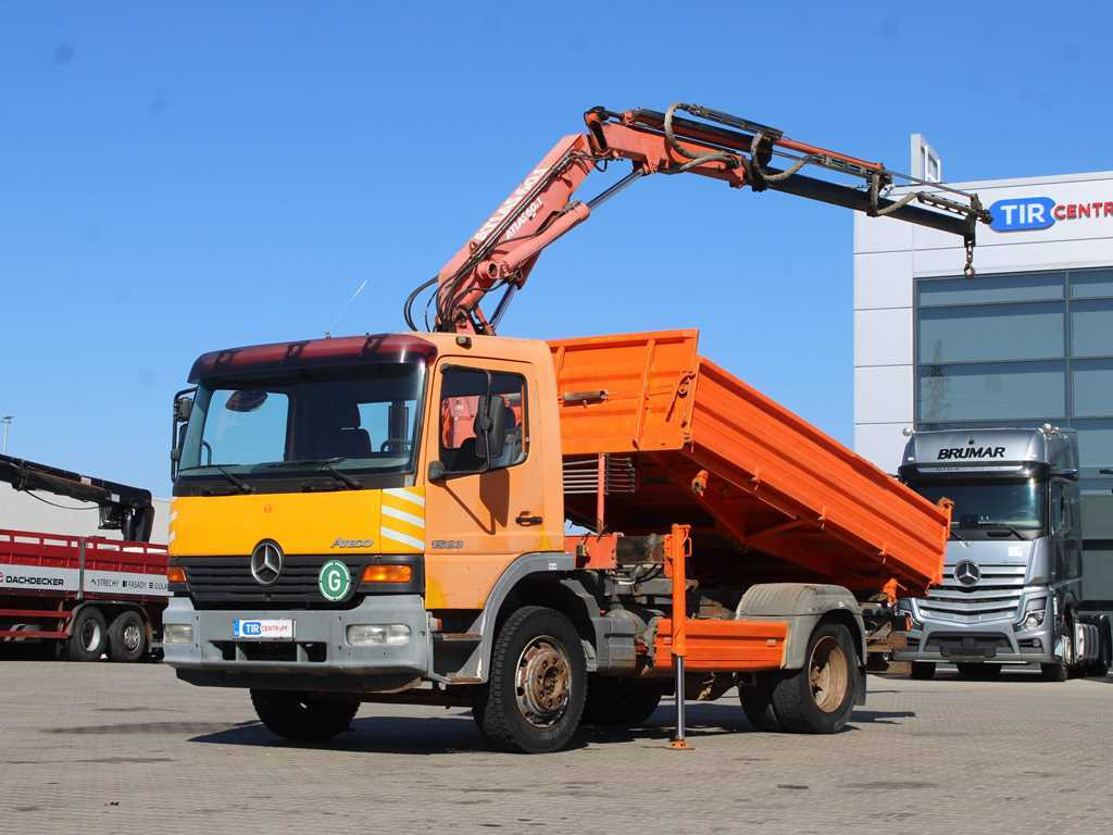 Mercedes-Benz Atego 1523, HYDRAULIC ARM ATLAS 60.1, THREE-SIDED - Кипер, Камион со кран: слика 1 Mercedes-Benz Atego 1523, HYDRAULIC ARM ATLAS 60.1, THREE-SIDED - Кипер, Камион со кран: слика 1