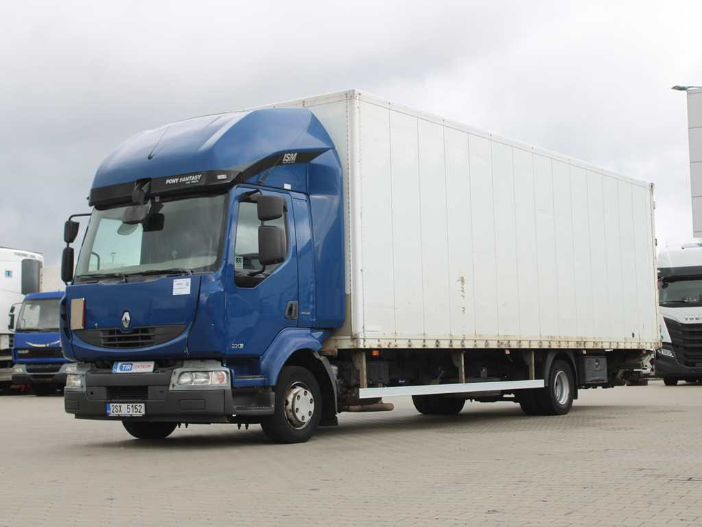 Renault MIDLUM 220, HYDRAULIC FRONT, EURO 5 - Камион сандучар: слика 1 Renault MIDLUM 220, HYDRAULIC FRONT, EURO 5 - Камион сандучар: слика 1