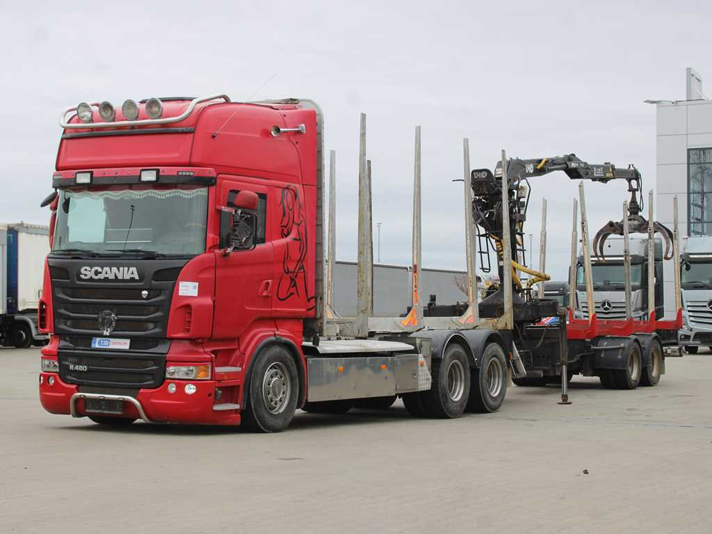 Scania R 480, HYDRAULIC ARM LHO L120Z(78), 6X4 - Камион за дрва, Камион со кран: слика 1 Scania R 480, HYDRAULIC ARM LHO L120Z(78), 6X4 - Камион за дрва, Камион со кран: слика 1