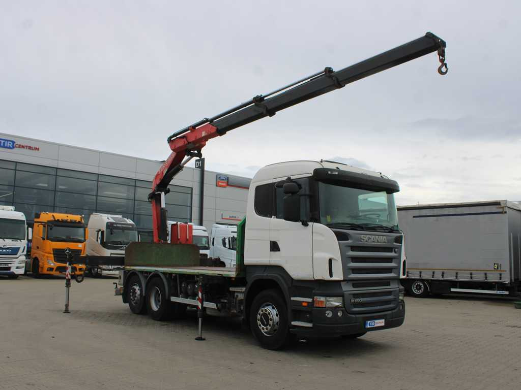 Scania R 500, 6X2, EURO 4, OPTICRUISE, HYDRAULIC ARM FASSI F220A.23 - Камион со платформа, Камион со кран: слика 3 Scania R 500, 6X2, EURO 4, OPTICRUISE, HYDRAULIC ARM FASSI F220A.23 - Камион со платформа, Камион со кран: слика 3