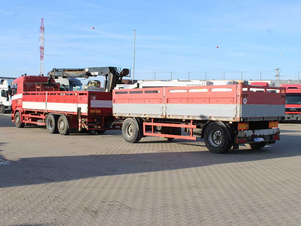 Scania R380, EURO 3, 6X2, LIFT AXLE, HIAB 166K + KOGEL ANBS(1996) - Камион со платформа, Камион со кран: слика 5 Scania R380, EURO 3, 6X2, LIFT AXLE, HIAB 166K + KOGEL ANBS(1996) - Камион со платформа, Камион со кран: слика 5