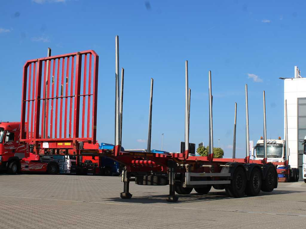 Umikov NPK 39, SAF AXLES, 2X LIFT AXLE - Полуприколка за дрва: слика 1 Umikov NPK 39, SAF AXLES, 2X LIFT AXLE - Полуприколка за дрва: слика 1
