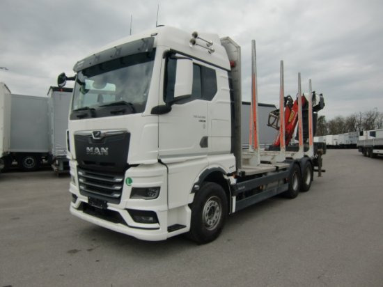 MAN TGX 33.580 BL 6x4, Intarder, Holztransporter, - Камион за дрва, Камион со кран: слика 1 MAN TGX 33.580 BL 6x4, Intarder, Holztransporter, - Камион за дрва, Камион со кран: слика 1