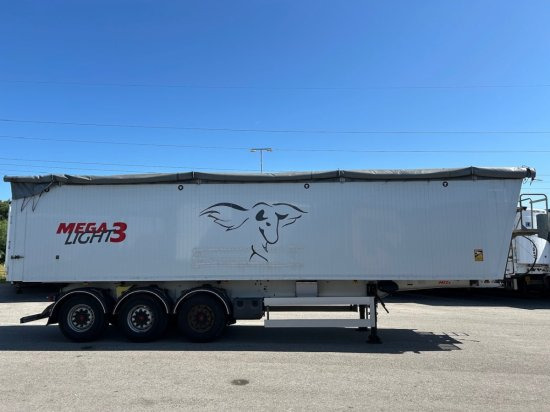 MEGA Light Alu-Kippmulde 55m³, Kombiklappe, SAF-Achsen, 1-A Liftachse, Rollplane - Кипер полуприколка: слика 4 MEGA Light Alu-Kippmulde 55m³, Kombiklappe, SAF-Achsen, 1-A Liftachse, Rollplane - Кипер полуприколка: слика 4