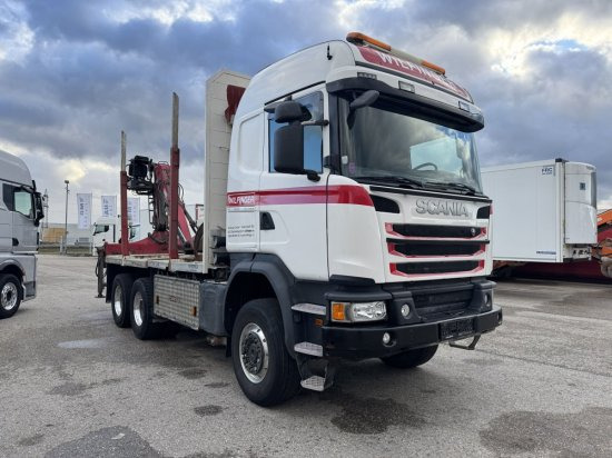 Scania G490 6X6 Blatt-Blatt Penz Kran 12.Z8.70 - Камион за дрва, Камион со кран: слика 1 Scania G490 6X6 Blatt-Blatt Penz Kran 12.Z8.70 - Камион за дрва, Камион со кран: слика 1