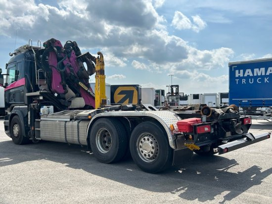 Камион со кука за подигање, Камион со кран Scania R580 6x2, Schrottkran, E6, Lenk-Lift-Achse: слика 7