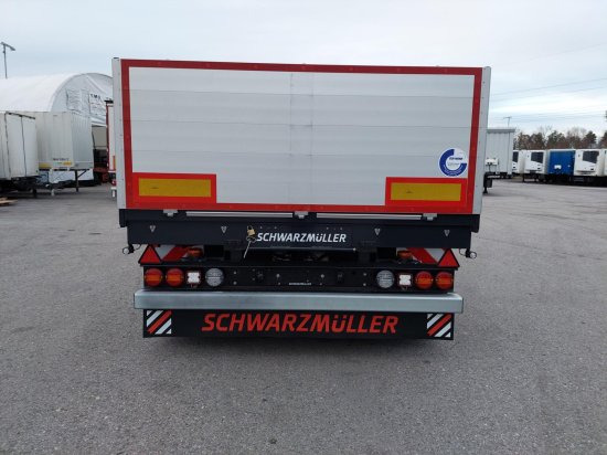 Schwarzmüller 2-Achs Jumbo-Baustoff-Plateauanhänger, BPW-Achsen, Alufelgen, - Приколка платформа: слика 3 Schwarzmüller 2-Achs Jumbo-Baustoff-Plateauanhänger, BPW-Achsen, Alufelgen, - Приколка платформа: слика 3