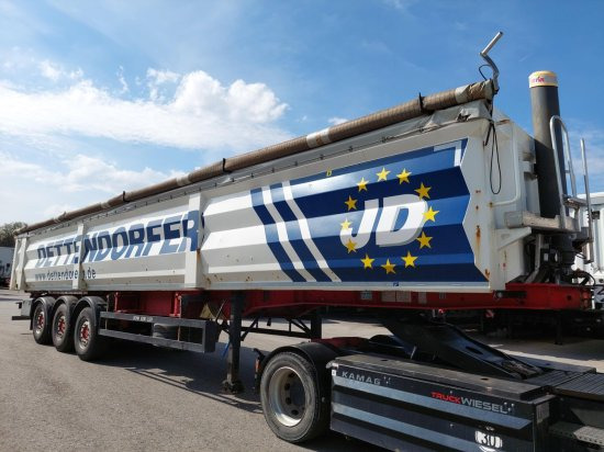 Schwarzmüller K10VLN3 Stahlmulde, Portaltüren, Alufelgen, Liftachse, 60m3 - Кипер полуприколка: слика 5 Schwarzmüller K10VLN3 Stahlmulde, Portaltüren, Alufelgen, Liftachse, 60m3 - Кипер полуприколка: слика 5