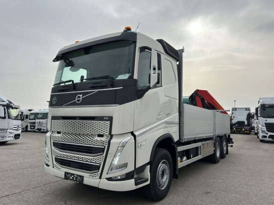 Volvo FH 500 6X2 Euro6, Retarder, Pritsche, Palfinger PK22002-EH - Камион со платформа, Камион со кран: слика 1 Volvo FH 500 6X2 Euro6, Retarder, Pritsche, Palfinger PK22002-EH - Камион со платформа, Камион со кран: слика 1