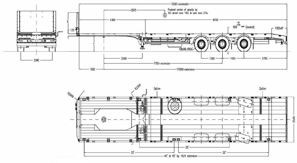Faymonville MAX Trailer 3-Achs-Mega-Tele-Plateau-Auflieger - Полуприколка за низок утовар: слика 4 Faymonville MAX Trailer 3-Achs-Mega-Tele-Plateau-Auflieger - Полуприколка за низок утовар: слика 4