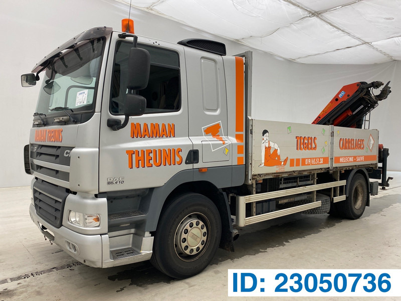 DAF CF85.410 - Камион со платформа, Камион со кран: слика 1 DAF CF85.410 - Камион со платформа, Камион со кран: слика 1