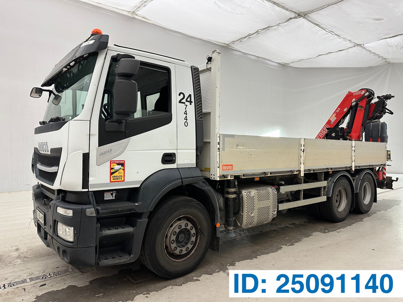 Iveco Stralis 420 - 6x2 - Камион со платформа, Камион со кран: слика 1 Iveco Stralis 420 - 6x2 - Камион со платформа, Камион со кран: слика 1