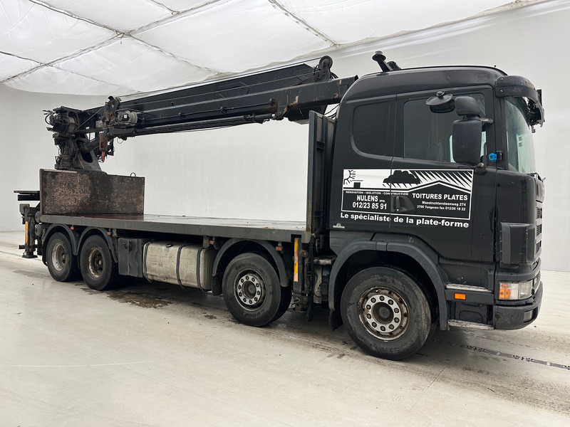 Scania 144.460 - 8x4 - Камион со платформа, Камион со кран: слика 3 Scania 144.460 - 8x4 - Камион со платформа, Камион со кран: слика 3
