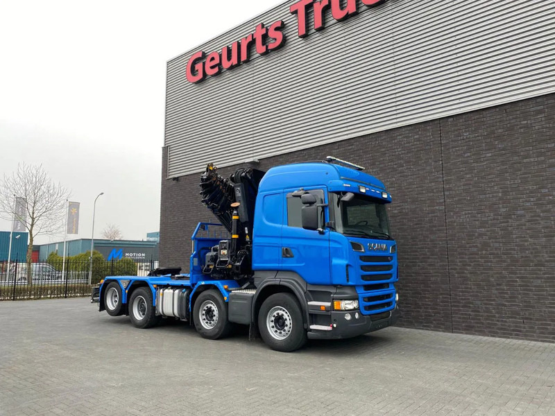 Камион со кран Scania R560 V8 8X2 TREKKER/BAKWAGEN + HIAB 477E-8 HIPRO KRAAN/KRAN/CRANE/GRUA: слика 11