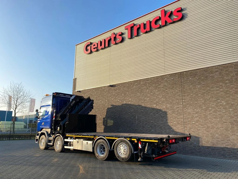 Камион со кран Scania R580 V8 8X2 + HIAB XS 544 E-8 HIPRO KRAAN/KRAN/CRANE/GRUA: слика 10
